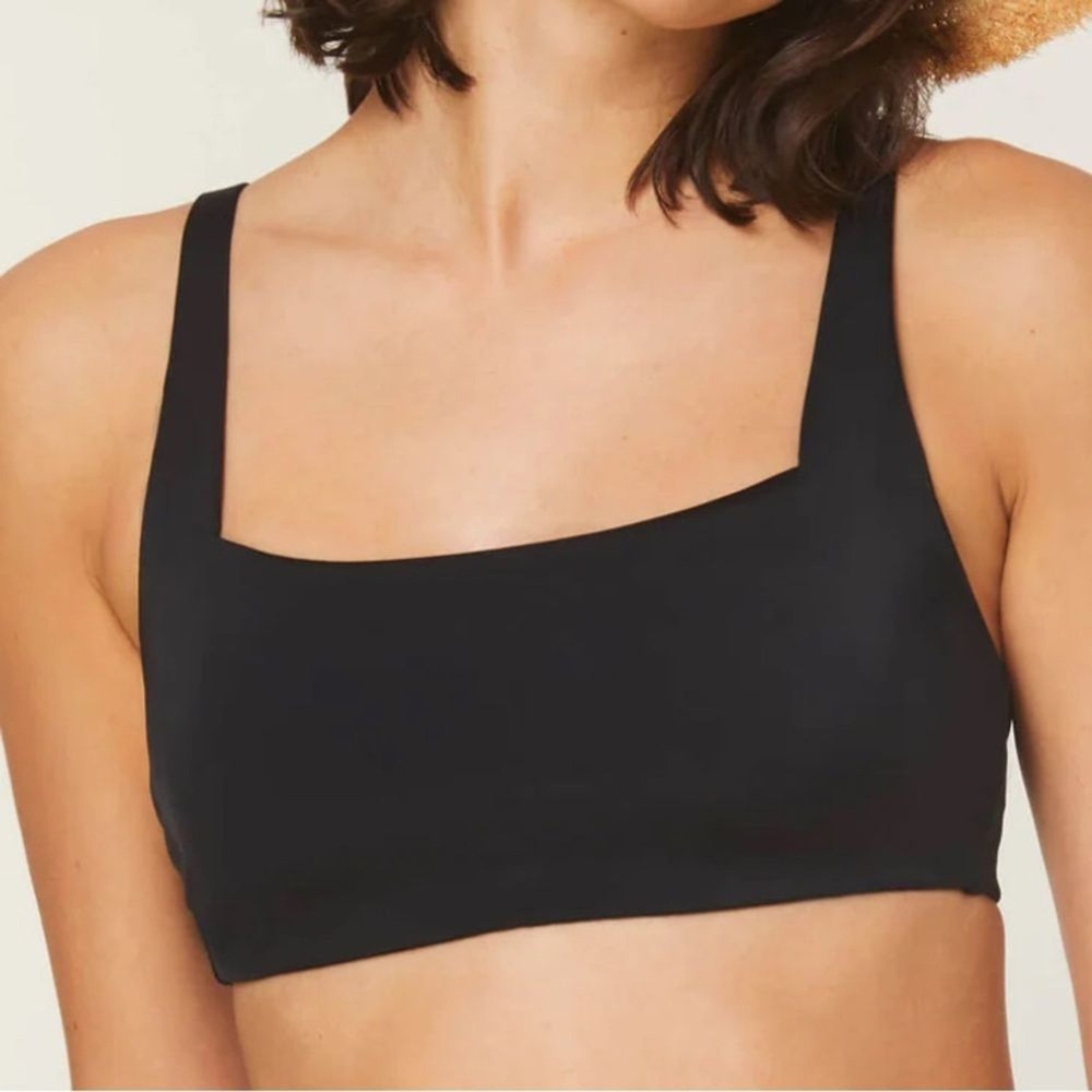Andie The Rye Bikini‎ Top Swimsuit Black size XL NWT